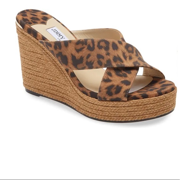Jimmy Choo Dovina Leopard Wedge (NWT)! - Picture 8 of 9